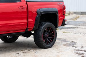 Chevrolet Silverado 1500 Fender Flares - Rough Country - Defender - Summit White - '14-'18
